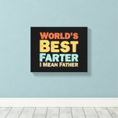 世最高の界の父 キャンバスプリント (インサイチュ (ウッドフロア))