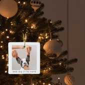 世最高の界の犬 |犬の写真 セラミックオーナメント