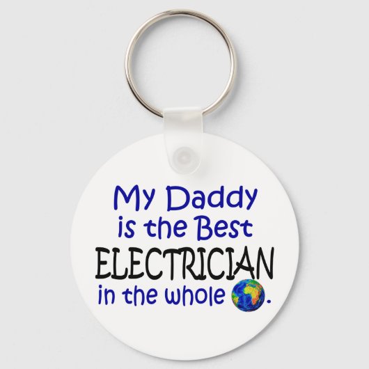世最高の界の電気技師(パパ) キーホルダー (正面)