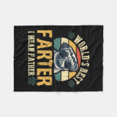 世最高の界ファーターIは父の最高のパパ・エバー フリースブランケット (正面(横))