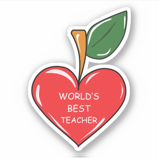 世最高の界先生リンゴおもしろい シール (正面)