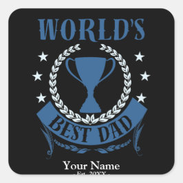 世最高の界最高の・父親の日または誕生日贈り物 スクエアシール