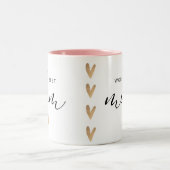 世最高の界母とハート ツートーンマグカップ (中央)