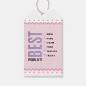 世最高の界母のチェックリスト母の日 ギフトタグ (正面)