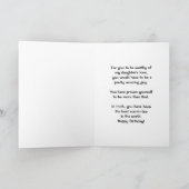 世最高の界誕生日の義理の息子 カード (内部)