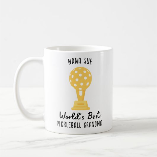世界おもしろいのピクレ最高のルボールおばあちゃんギフトカスタム コーヒーマグカップ (左)