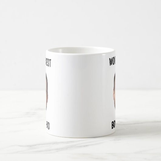 世界おもしろいのボー最高のイフレンド・コーヒー・マグ写真 コーヒーマグカップ (中央)