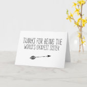 世界おもしろいの姉 カード (黄色い花)