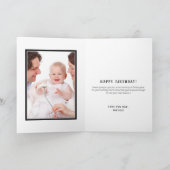 世界おもしろいの最高の誕生日素朴写真 カード (内部)