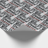 世界おもしろい一のファーター父 ラッピングペーパー (角)