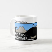 世界おもしろい初のライディングモーワースティックマンマグ – 077 コーヒーマグカップ (正面左)