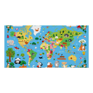 世界おもしろい地図 ポスター