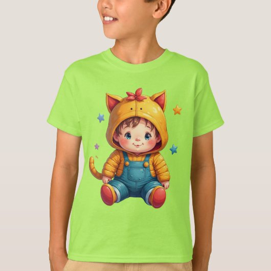 世界お洒落Tシャツ子供へ Tシャツ (正面)