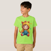 世界お洒落Tシャツ子供へ Tシャツ (正面フル)