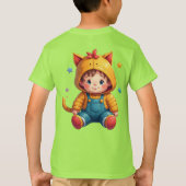 世界お洒落Tシャツ子供へ Tシャツ (裏面)