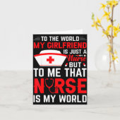 世界から見れば彼女はただの看護師だよ(笑) カード (黄色い花)