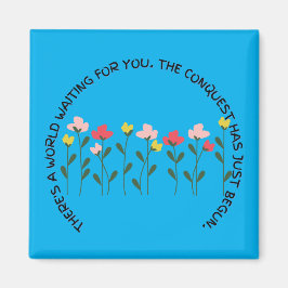 世界があなたを待っている感動的 マグネット