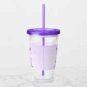 世界がことわざのスループを調整おもしろいする アクリルタンブラー (右)