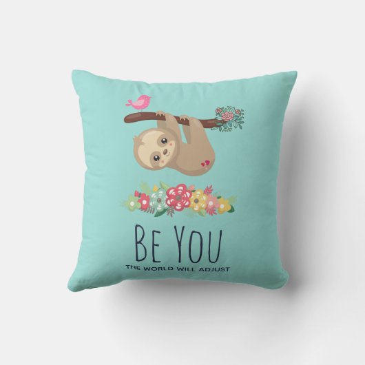 世界がことわざのスループを調整おもしろいする クッション (裏面)