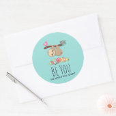 世界がことわざのスループを調整おもしろいする ラウンドシール (封筒)