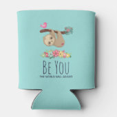 世界がことわざのスループを調整おもしろいする 缶クーラー (裏面)