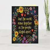 「世界が一来緒に」インスピレーション カード (正面)