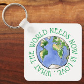 世界が今必要としているのは愛だ キーホルダー (正面)