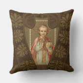 世界が付いているプラハイエス・キリストの乳児 クッション (裏面)