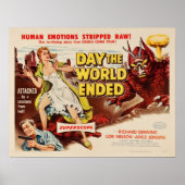 世界が怪獣ホラー映画のポスター広告を終えた日 ポスター (正面)