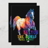 世界が調整する馬 招待状 (正面/裏面)