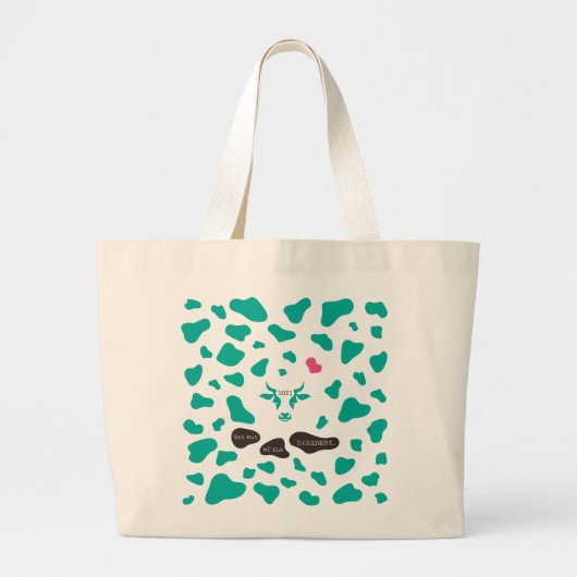 世界が闇から抜け出せますように。 ラージトートバッグ (正面)