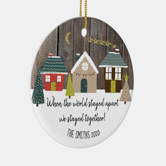 世界が離れていたときには我々は一緒にいた セラミックオーナメント (右)