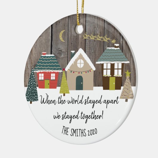 世界が離れていたときには我々は一緒にいた セラミックオーナメント (左)