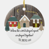 世界が離れていたときには我々は一緒にいた セラミックオーナメント (裏面)