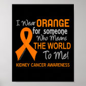 世界が~することを意味する人にとって腎臓がん ポスター (正面)