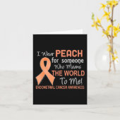 世界が～することを意味する人のための子宮内膜がん カード (黄色い花)