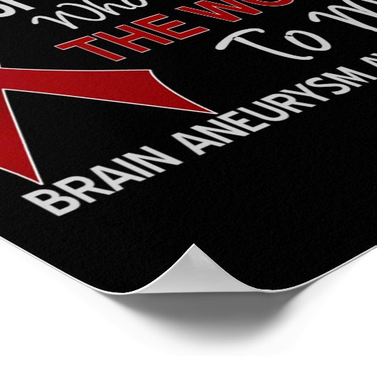 世界が~することを意味する人の脳動脈瘤 ポスター (角)