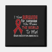 世界が～することを意味する人の脳動脈瘤 マグネット (正面)