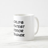 "世界すばらしいインテリア・デザイナー"のマグ コーヒーマグカップ (正面右)