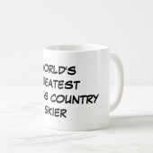 "世界すばらしいクロス・カントリースキーヤー"のマグ コーヒーマグカップ (正面右)