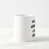 "世界すばらしいコーヒー酒飲み"のマグ コーヒーマグカップ (中央)