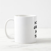 "世界すばらしいバレエ先生"のマグ コーヒーマグカップ (左)