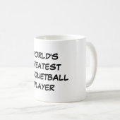 "世界すばらしいラケットボールプレーヤー"のマグ コーヒーマグカップ (正面右)