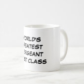 "世界すばらしい下士官ファースト・クラス"のマグ コーヒーマグカップ (正面右)