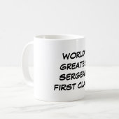 "世界すばらしい下士官ファースト・クラス"のマグ コーヒーマグカップ (正面左)