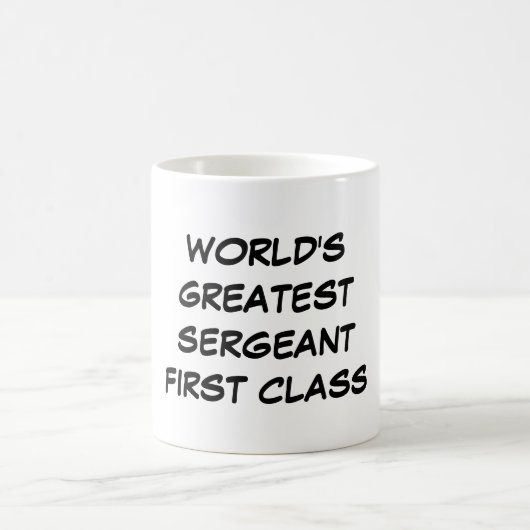 "世界すばらしい下士官ファースト・クラス"のマグ コーヒーマグカップ (中央)