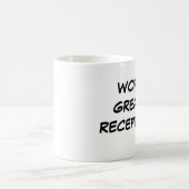 "世界すばらしい受付係"のマグ コーヒーマグカップ (中央)