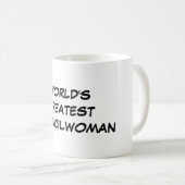 "世界すばらしい女性議員"のマグ コーヒーマグカップ (正面右)