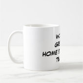 "世界すばらしい家庭科先生"のマグ コーヒーマグカップ (左)