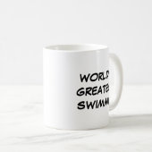 "世界すばらしい泳ぐ人"のマグ コーヒーマグカップ (正面右)